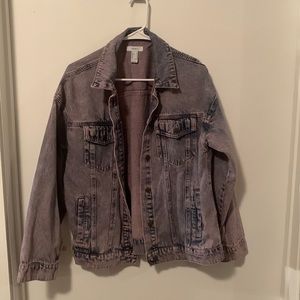 Pink acid washed Jean jacket, brand: forever 21, size: M